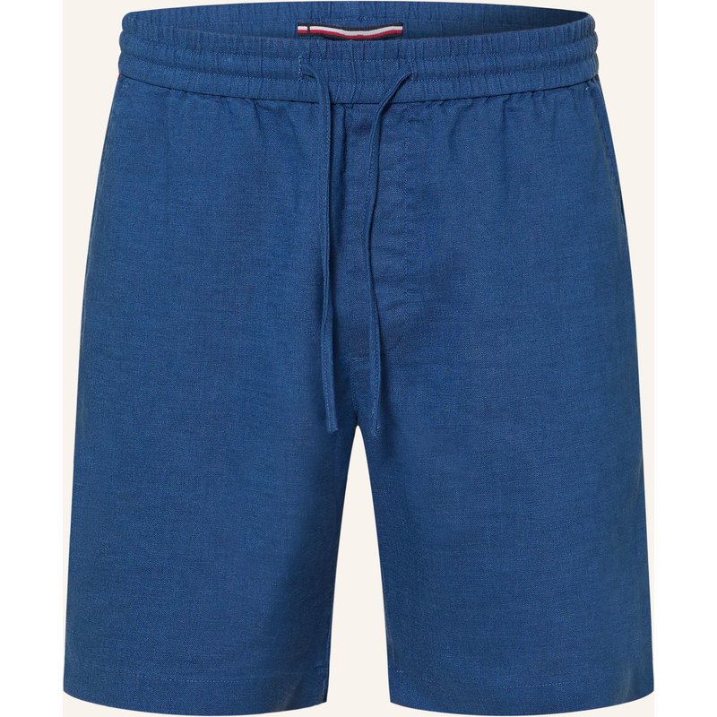 Tommy Hilfiger Leinenshorts Dover Regular Fit blau