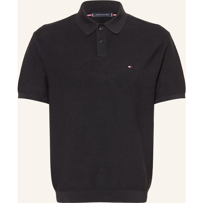 Tommy Hilfiger Piqué-Poloshirt schwarz