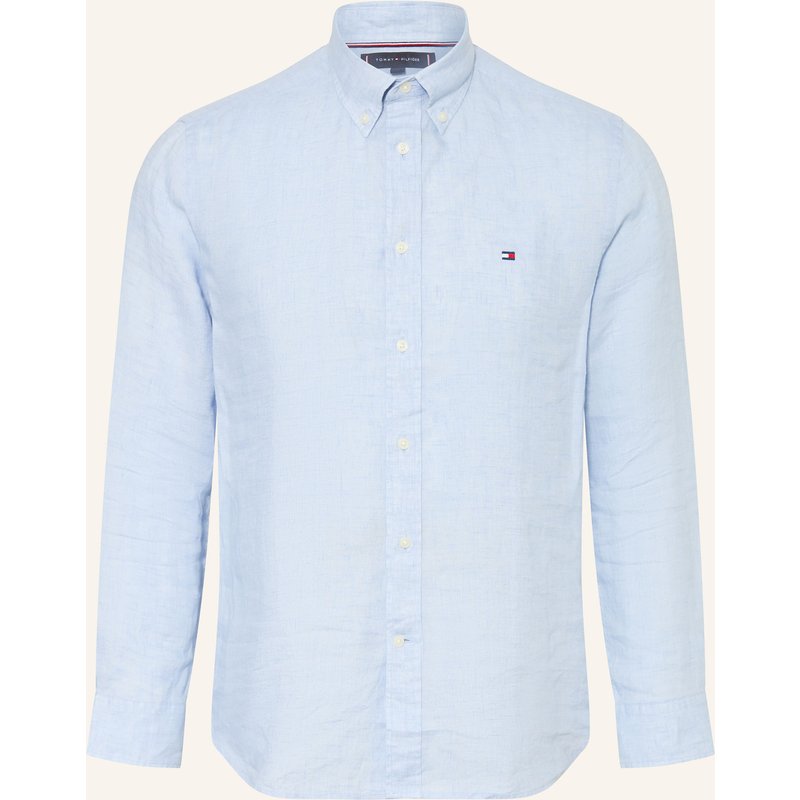 Tommy Hilfiger Leinenhemd Regular Fit blau