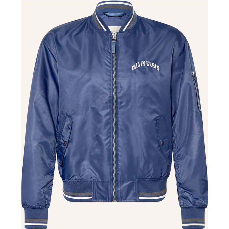 Calvin Klein Jeans Satinblouson blau