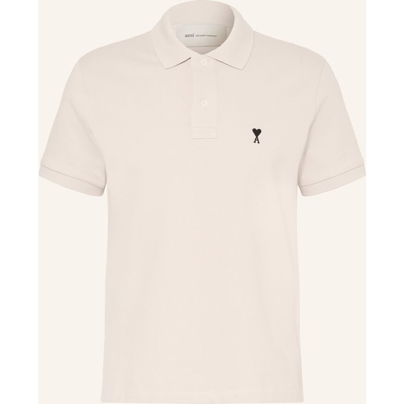 Ami Paris Piqué-Poloshirt beige