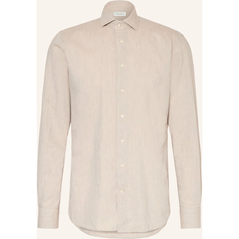 Profuomo Hemd Slim Fit beige