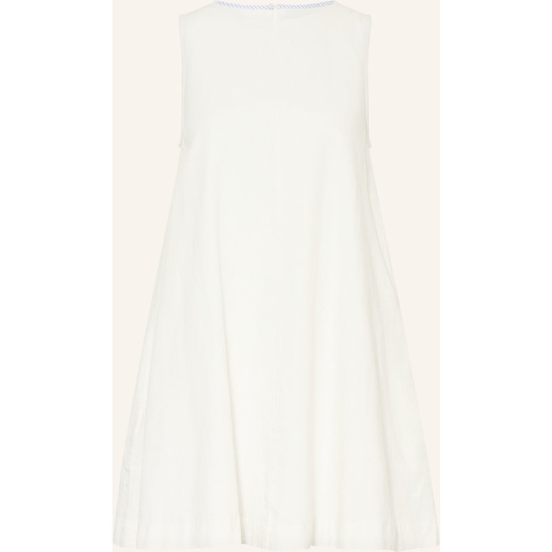 Tommy Jeans Kleid Mit Leinen weiss