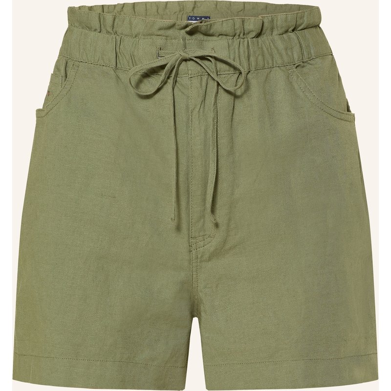 Tommy Jeans Shorts Mit Leinen gruen