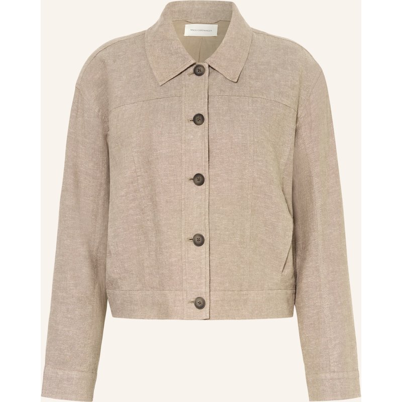 Msch Copenhagen Kastenjacke Mschviana Ginia Mit Leinen braun