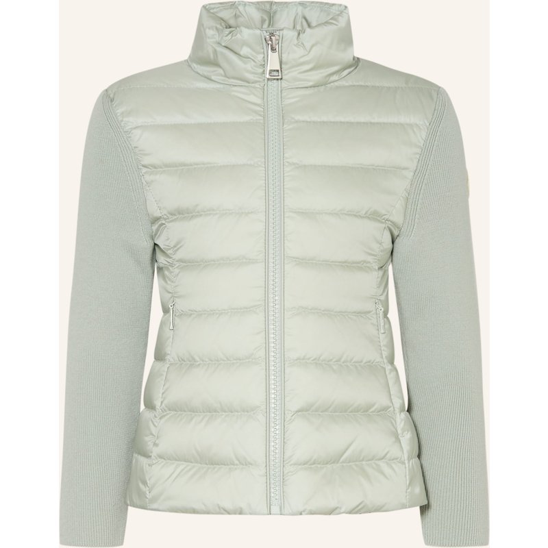 Moncler Enfant Steppjacke Im Materialmix gruen