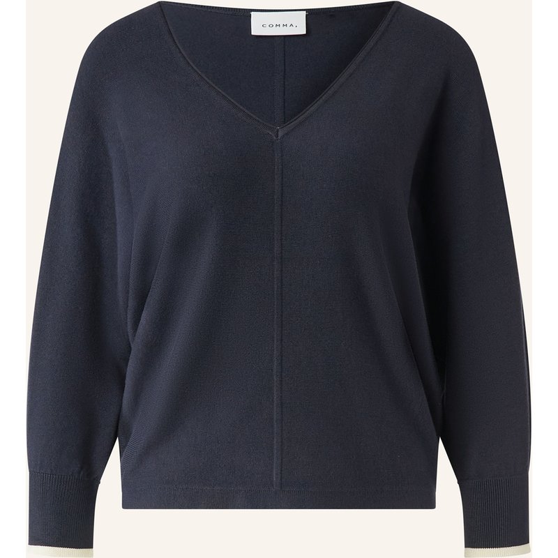 Comma Pullover blau