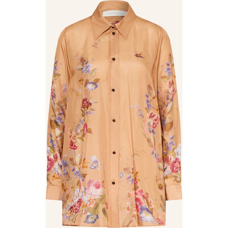 Zimmermann Hemdbluse Patience Aus Seide braun
