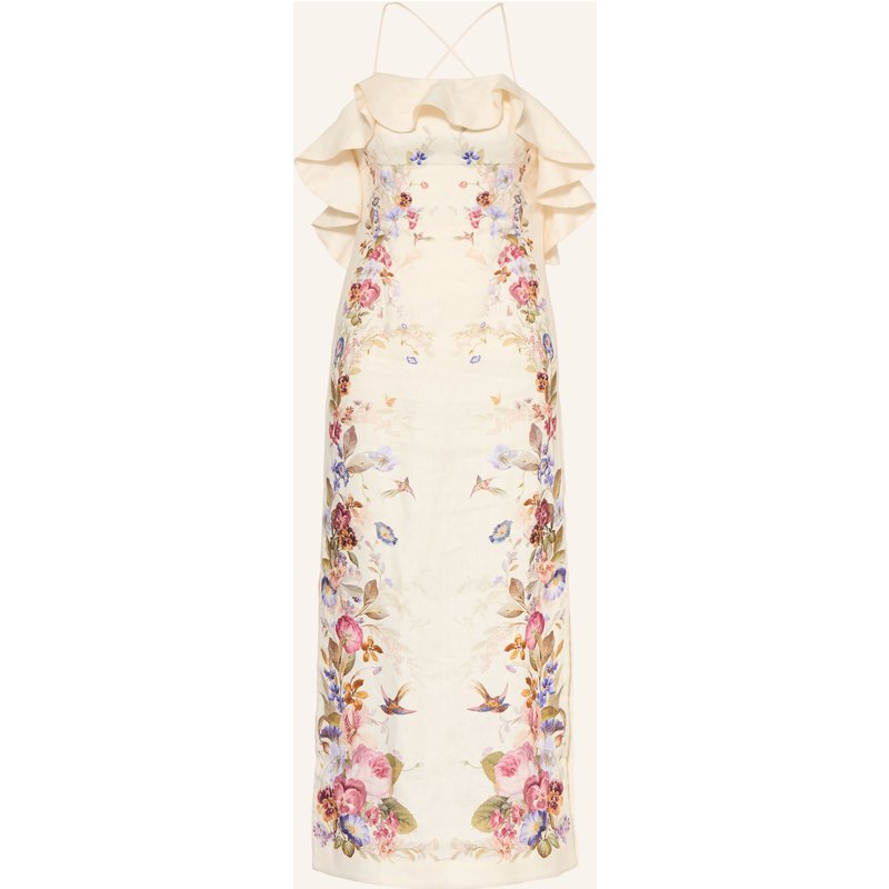 Zimmermann Kleid Patience Mit Glitzergarn weiss