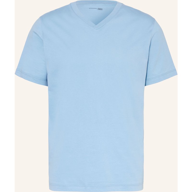 Schiesser Schlafshirt Mix+Relax blau