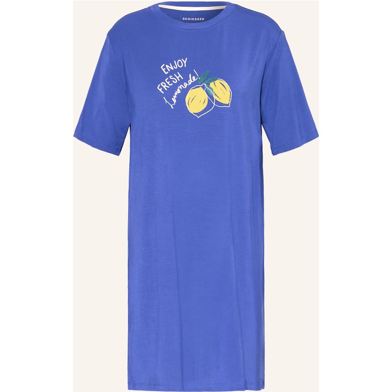 Schiesser Nachthemd blau