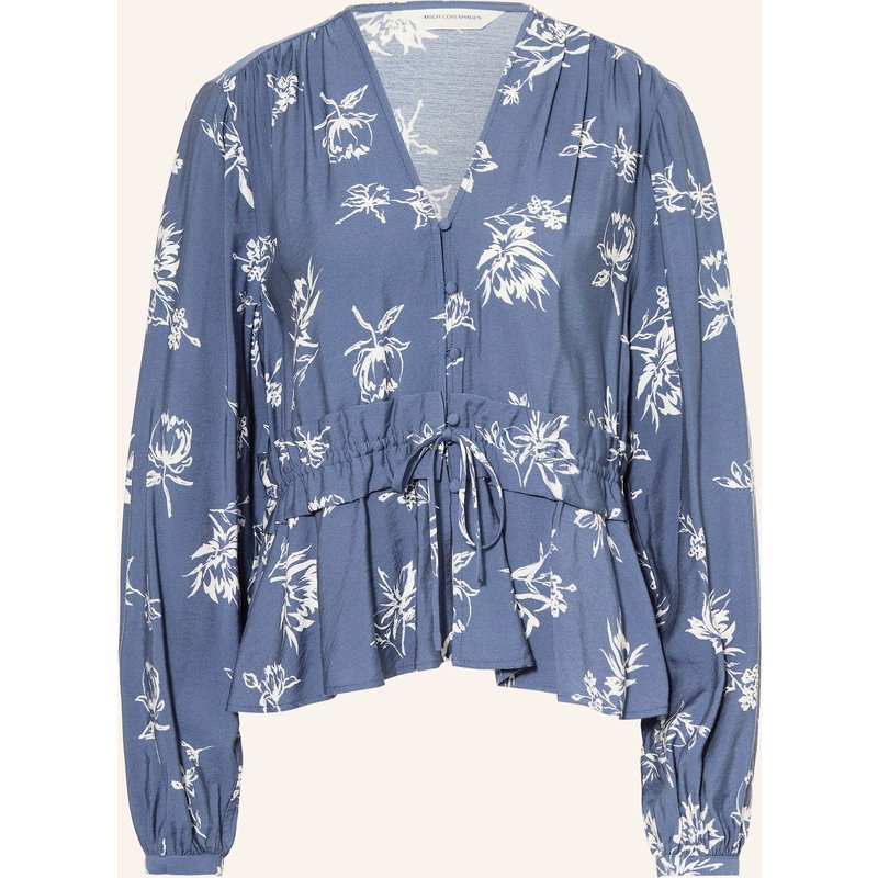 Msch Copenhagen Bluse Mschandena Amabella Mit Rüschen blau