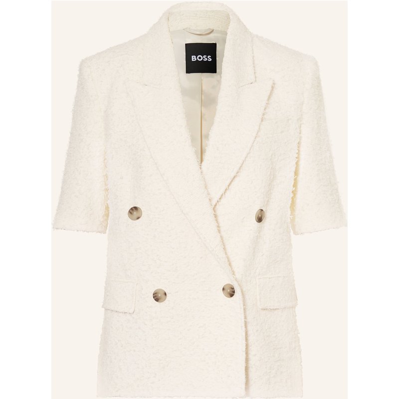 Boss Tweed-Blazer Jaleto weiss
