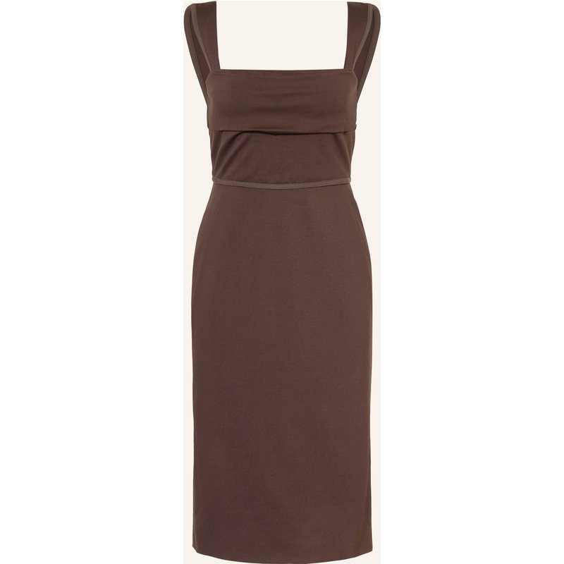Boss Jerseykleid Drapera braun