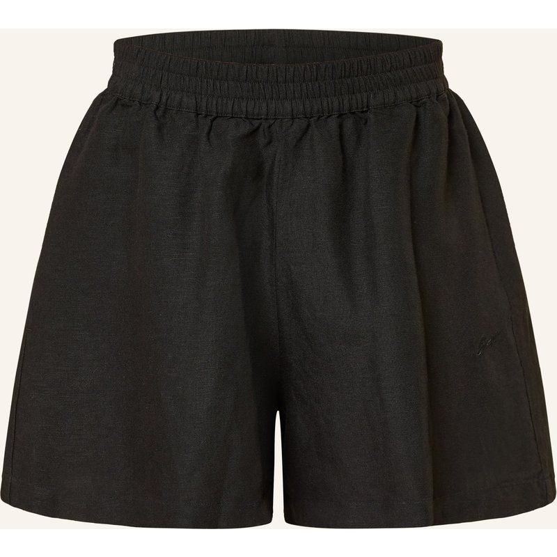 Boss Shorts Tallan Mit Leinen schwarz