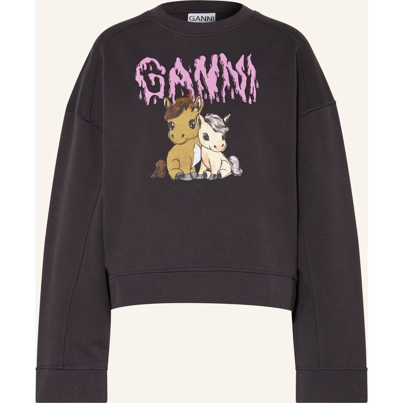 Ganni Sweatshirt Isoli schwarz