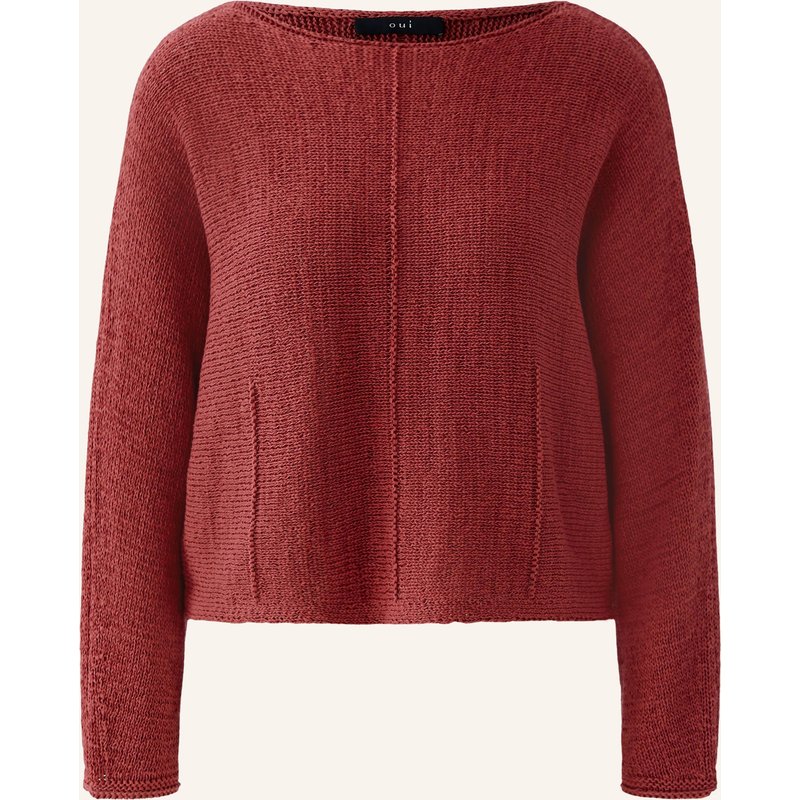Oui Pullover rot