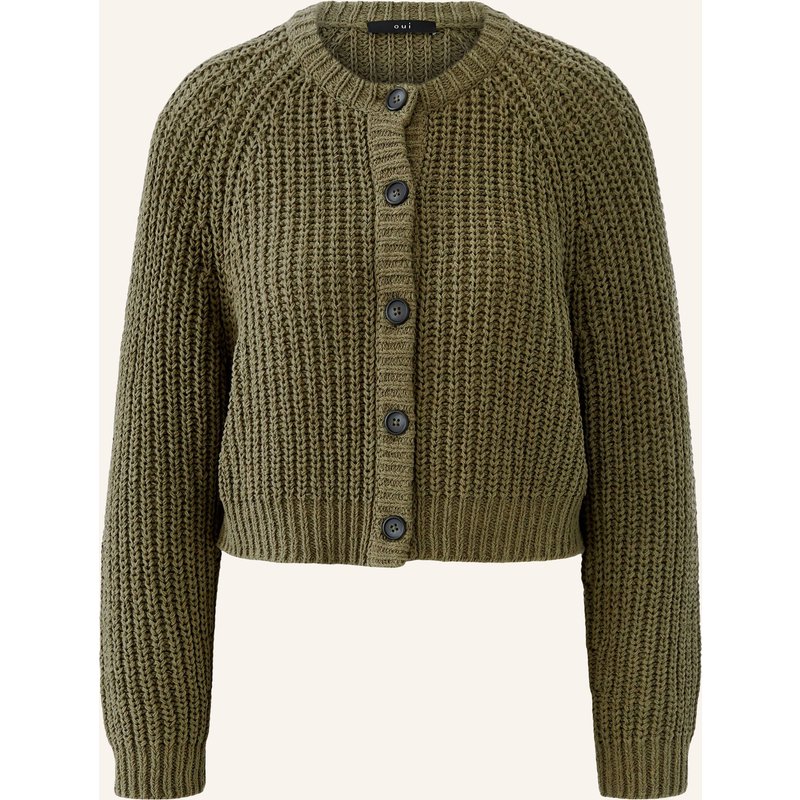Oui Strickjacke gruen