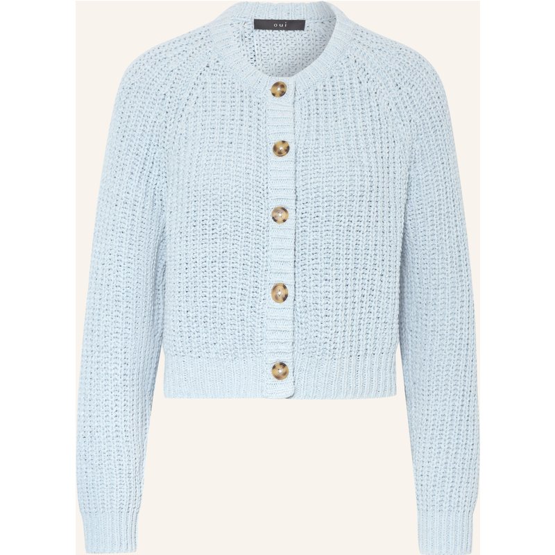 Oui Strickjacke blau