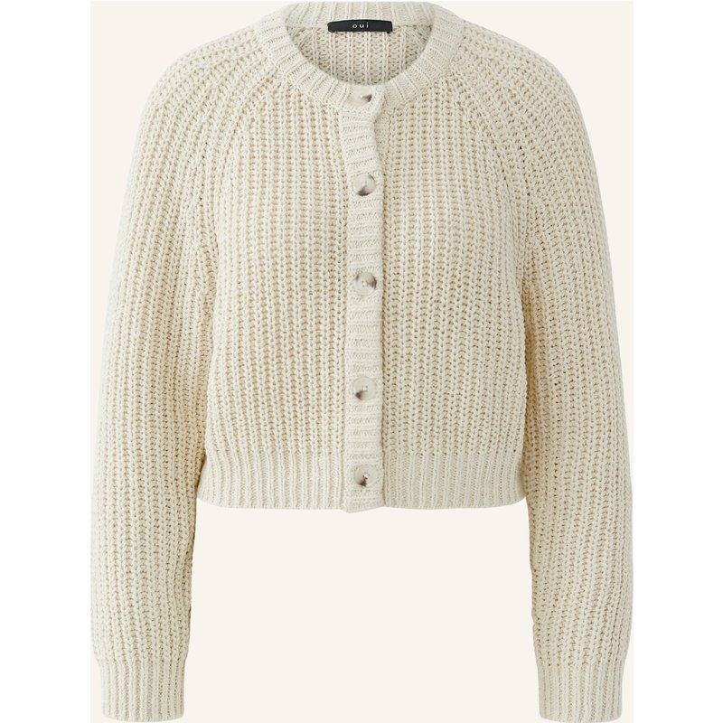 Oui Strickjacke beige