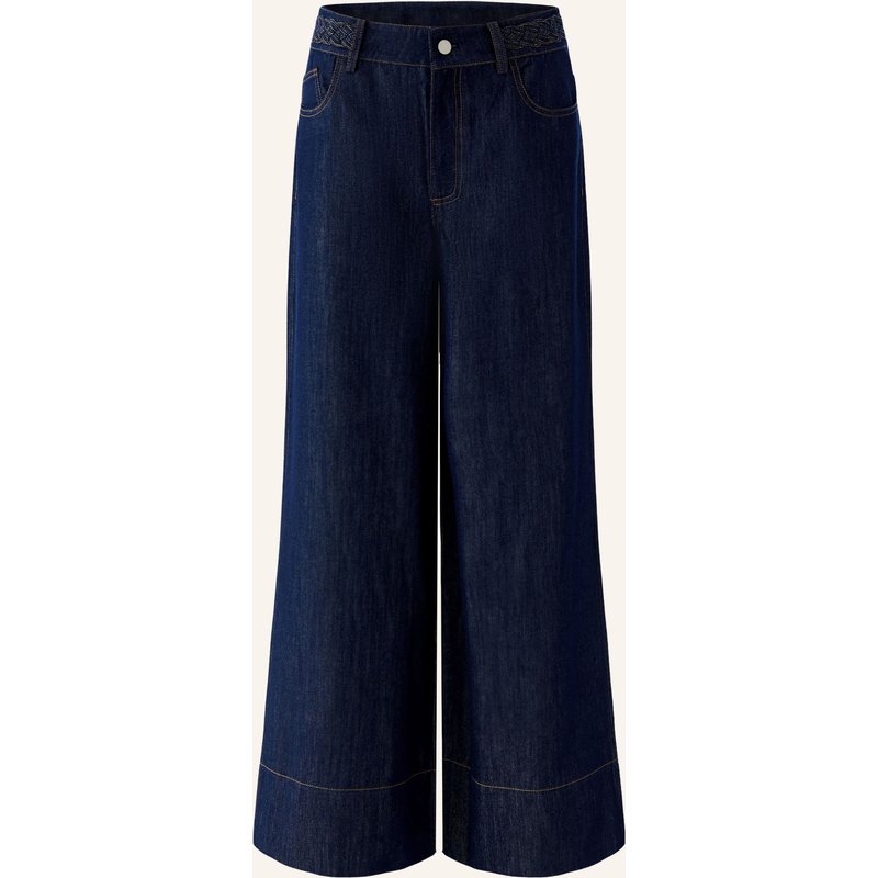 Oui Wide Leg Jeans blau