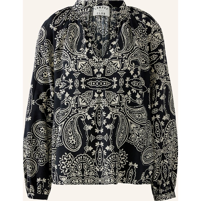 Oui Blusenshirt schwarz