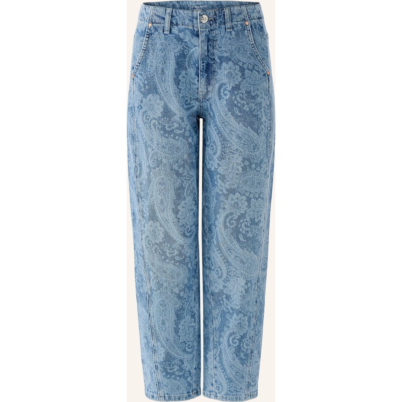 Oui Mom Jeans blau