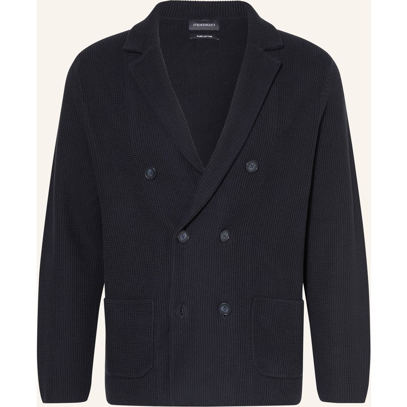 Strokesman's Stricksakko Regular Fit blau