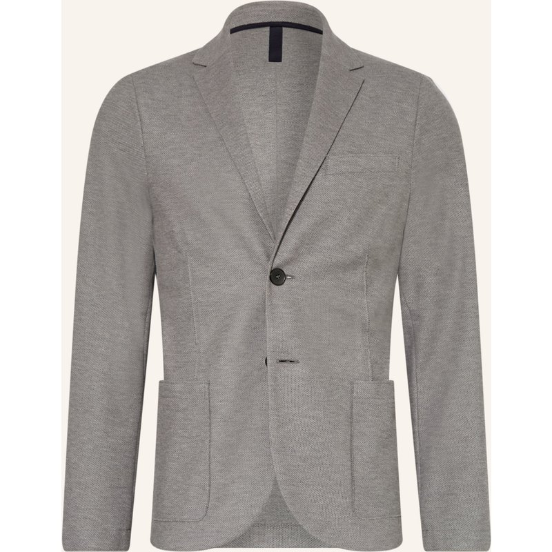 Harris Wharf London Piqué-Sakko Slim Fit grau