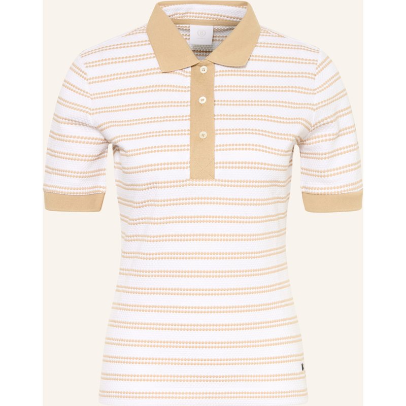 Bogner Strick-Poloshirt beige