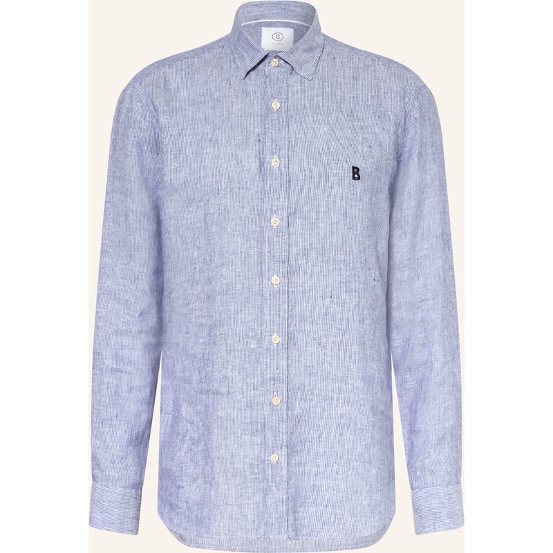 Bogner Leinenhemd Timi Regular Fit blau