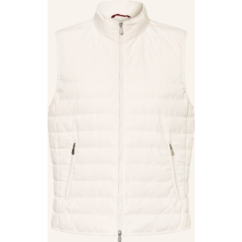 Brunello Cucinelli Daunenweste weiss