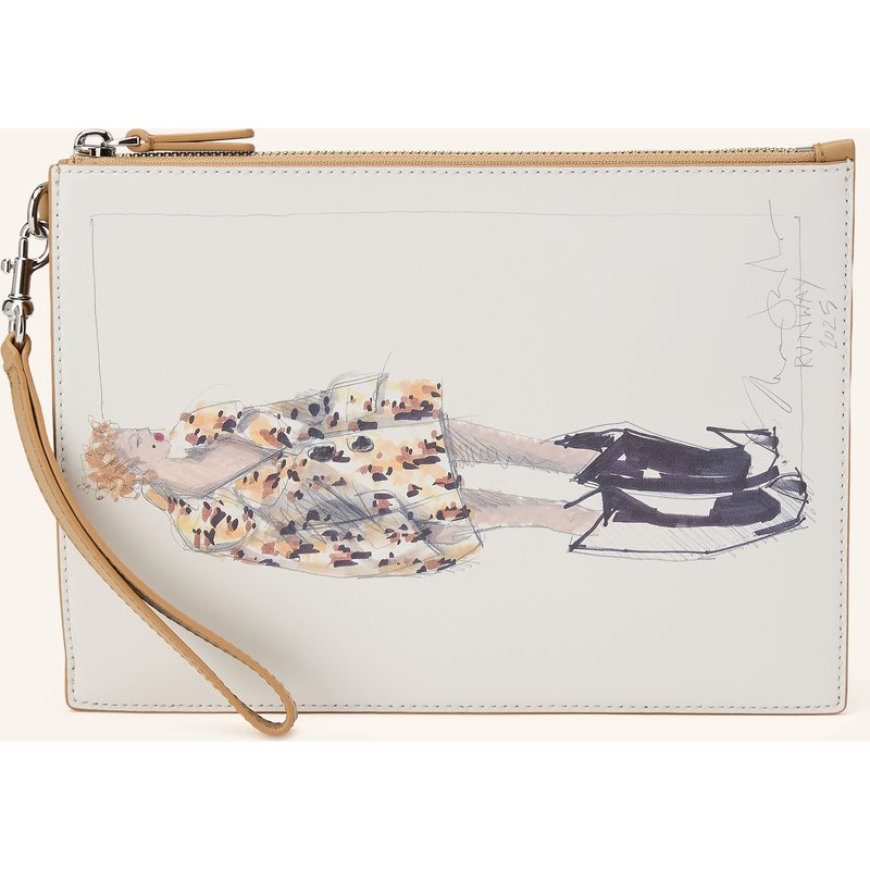 Marc Jacobs Pouch The Runway Illustration Wristlet beige