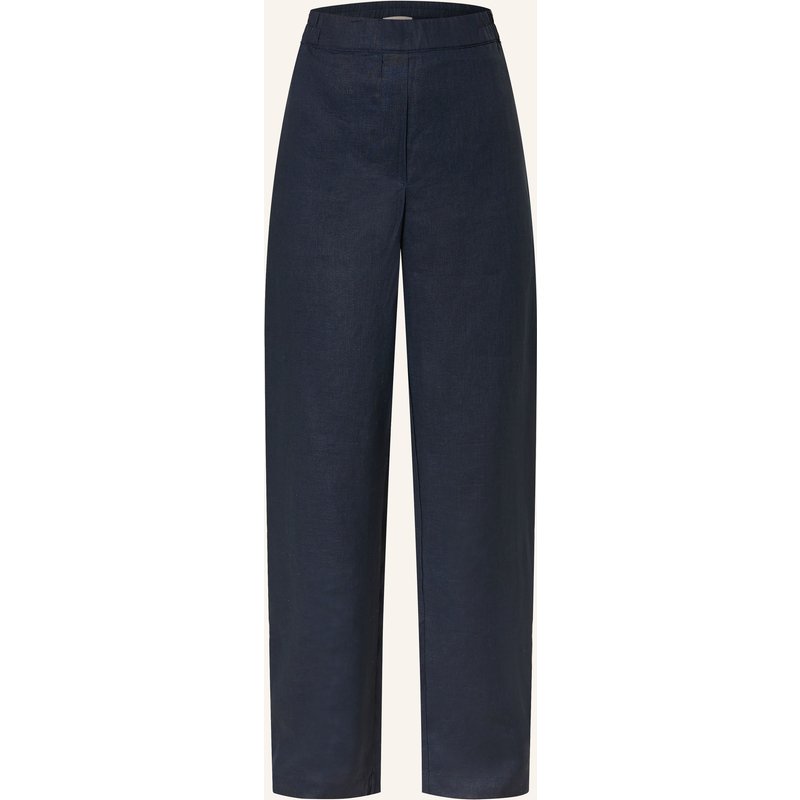 (The Mercer) N.Y. Marlenehose Aus Leinen blau