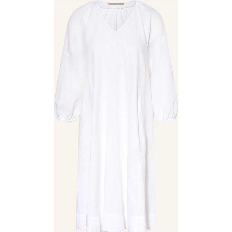 (The Mercer) N.Y. Leinenkleid Mit 3/4-Arm weiss