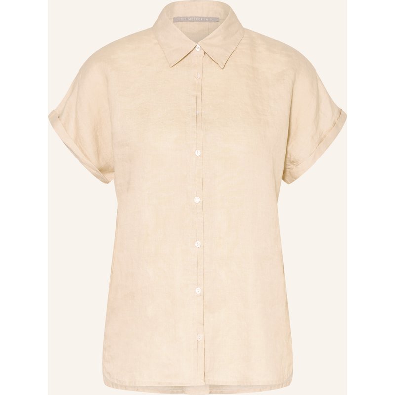 (The Mercer) N.Y. Hemdbluse Aus Leinen beige