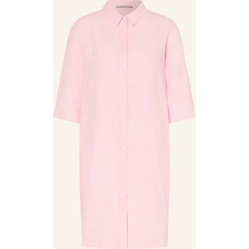 (The Mercer) N.Y. Hemdblusenkleid Aus Leinen Mit 3/4-Arm rosa