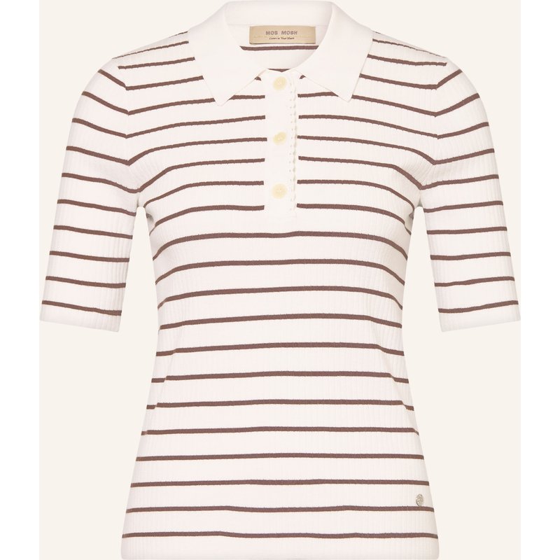 Mos Mosh Strick-Poloshirt Mmcaliz braun