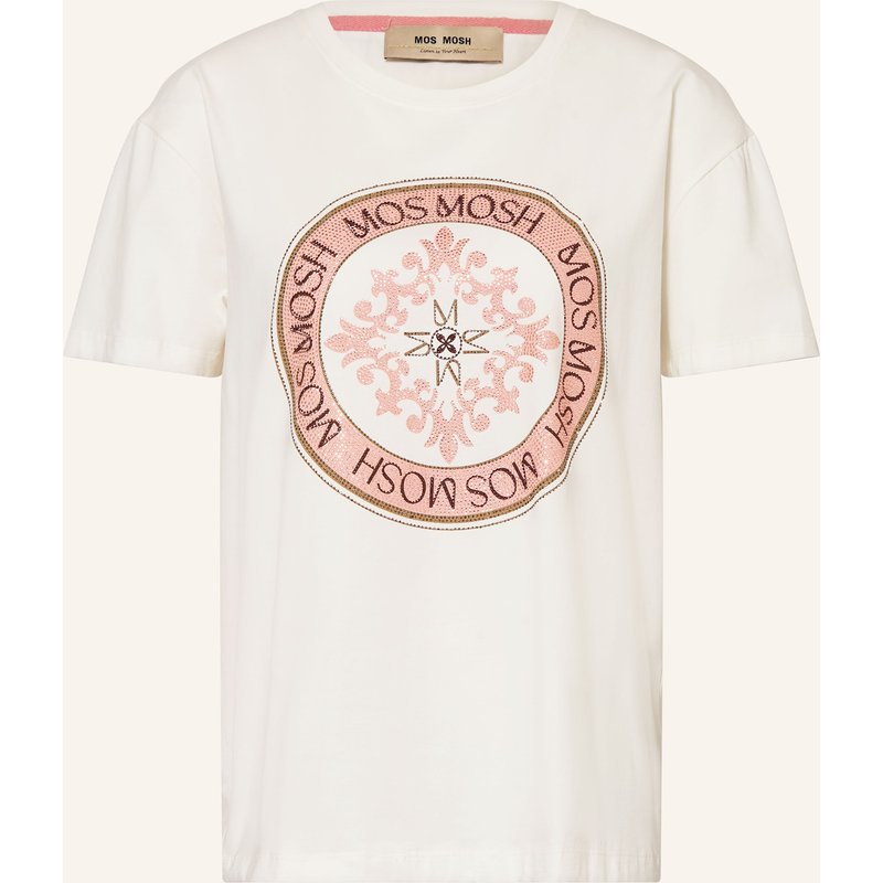 Mos Mosh T-Shirt Mmjudd Mit Schmucksteinen weiss