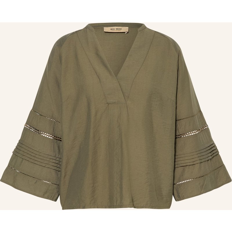 Mos Mosh Blusenshirt Mmaleysa Nila Mit 3/4-Arm gruen