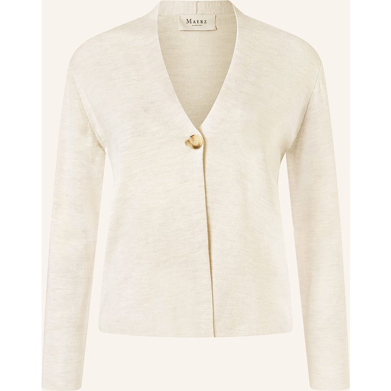 Maerz Muenchen Strickjacke Aus Merinowolle weiss