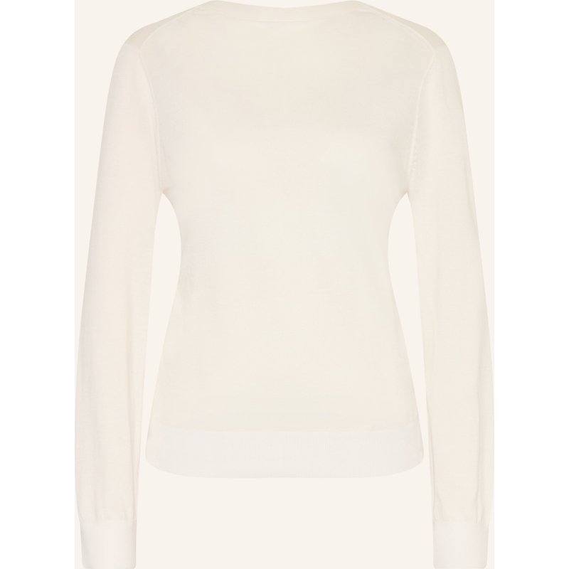 Boss Pullover Fasebackardi Mit Seide weiss