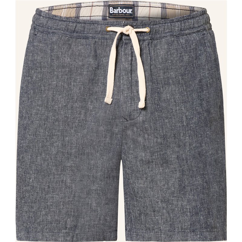 Barbour Shorts Stillwater Mit Leinen blau