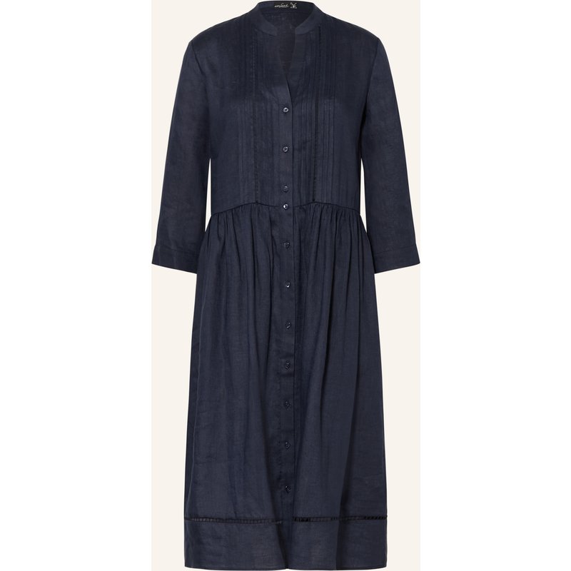 Van Laack Leinenkleid Vl-Kaimi-E Mit 3/4-Arm blau