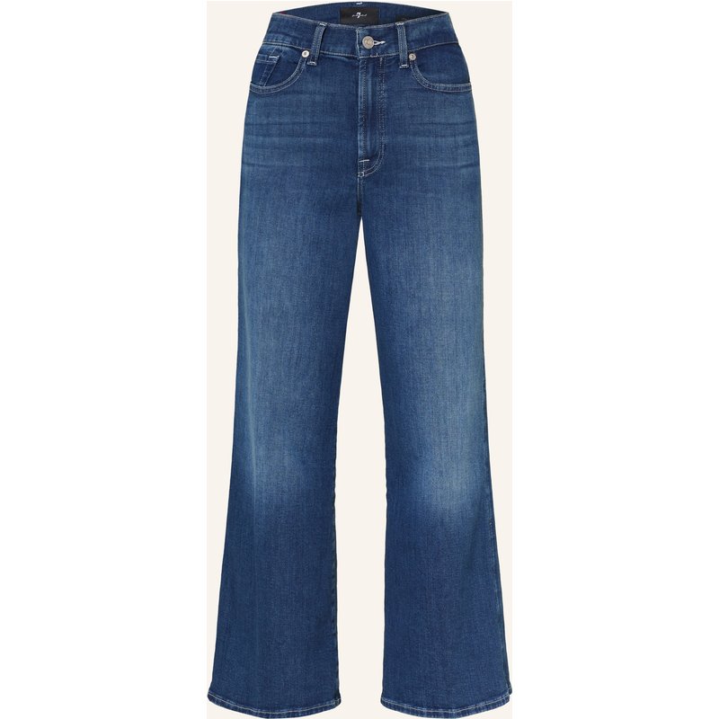 7 For All Mankind Wide Leg Jeans Lotta Ankle blau