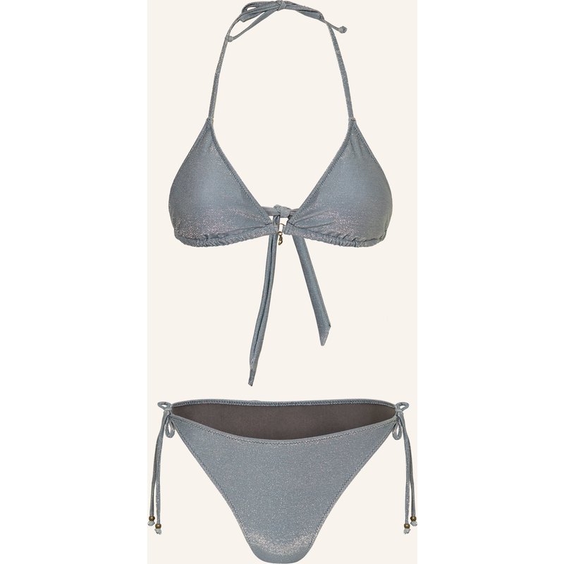 Banana Moon Triangel-Bikini Cricomassa Mit Glitzergarn silber