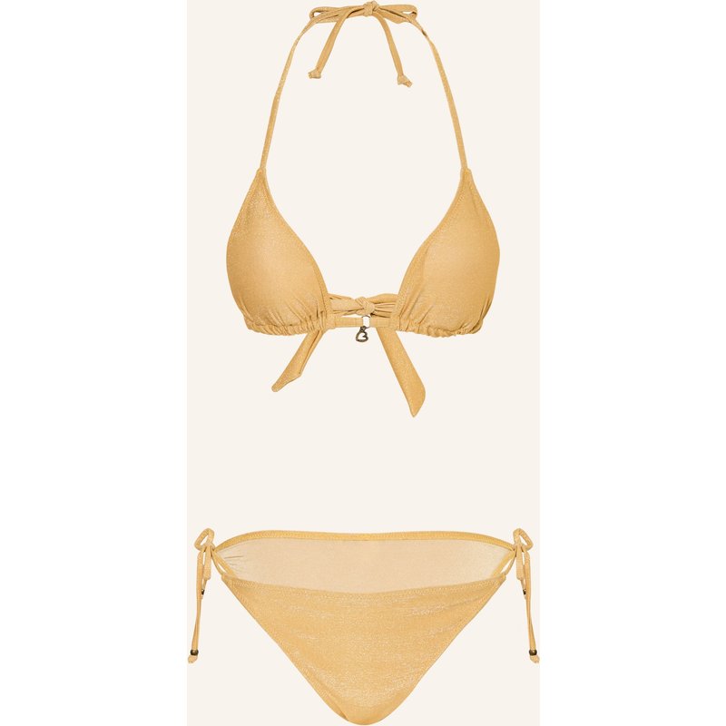 Banana Moon Triangel-Bikini Cricomassa Mit Glitzergarn gold