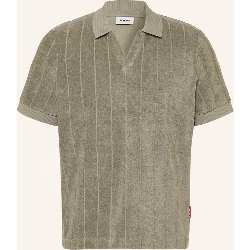 Joop! Jeans Frottee-Poloshirt Mohala gruen
