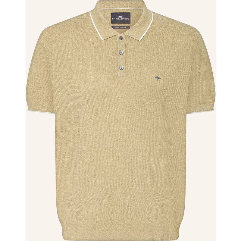 Fynch-Hatton Strick-Poloshirt gruen