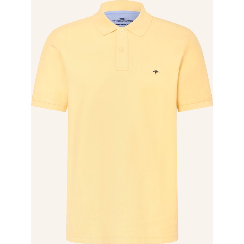 Fynch-Hatton Piqué-Poloshirt gelb